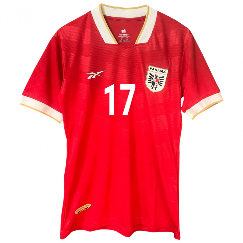 Kinderen Panama Gabriela Villagrand #17 Rood Thuisshirt Thuistenue 24-26 T-Shirt