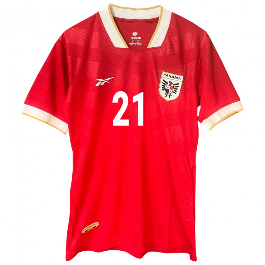 Kinderen Panama Alberto Ruiz #21 Rood Thuisshirt Thuistenue 24-26 T-Shirt