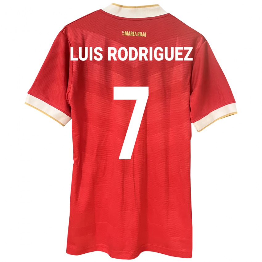 Kinderen Panama José Luis Rodríguez #7 Rood Thuisshirt Thuistenue 24-26 T-Shirt