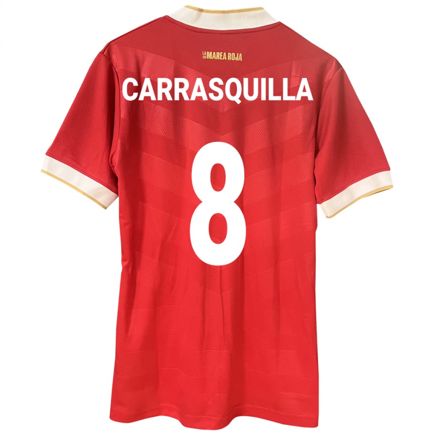 Kinderen Panama Adalberto Carrasquilla #8 Rood Thuisshirt Thuistenue 24-26 T-Shirt