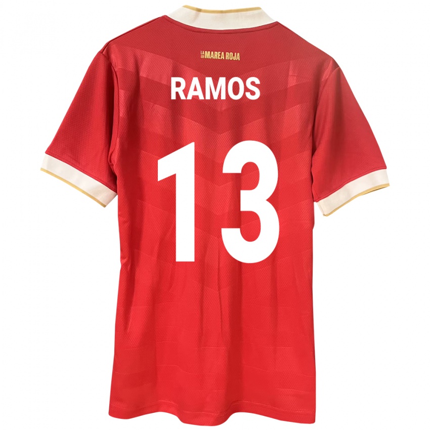 Kinderen Panama Jiovany Ramos #13 Rood Thuisshirt Thuistenue 24-26 T-Shirt