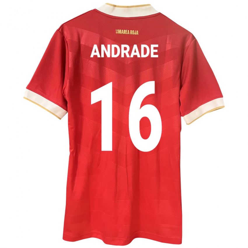 Kinderen Panama Andrés Andrade #16 Rood Thuisshirt Thuistenue 24-26 T-Shirt