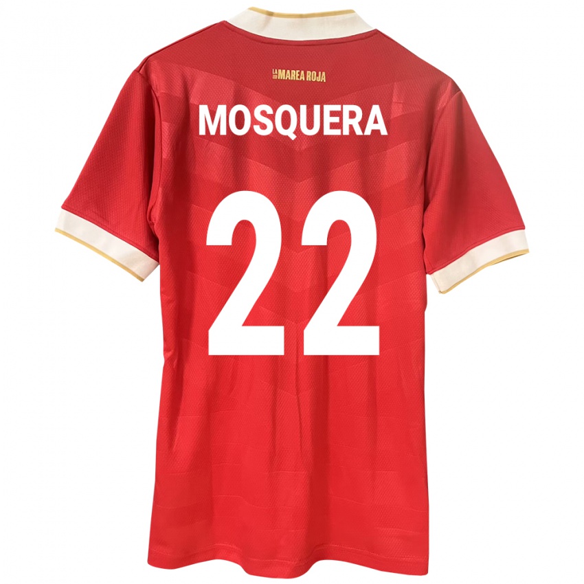 Kinderen Panama Orlando Mosquera #22 Rood Thuisshirt Thuistenue 24-26 T-Shirt