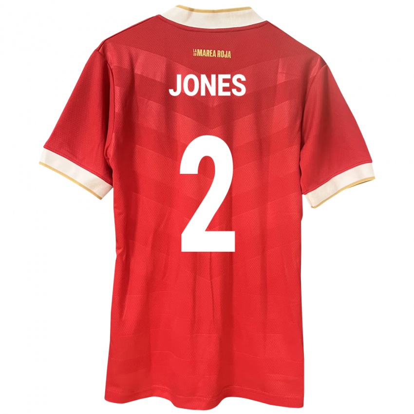 Kinderen Panama Joseph Jones #2 Rood Thuisshirt Thuistenue 24-26 T-Shirt