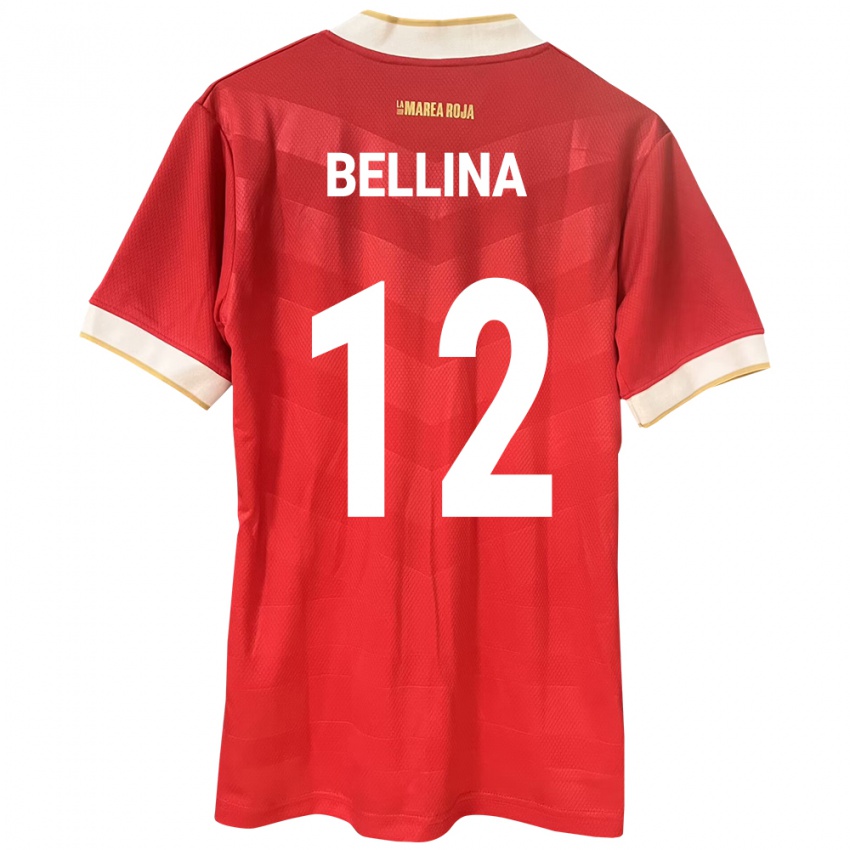 Kinderen Panama Lucca Bellina #12 Rood Thuisshirt Thuistenue 24-26 T-Shirt