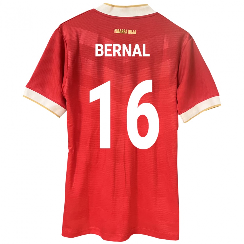 Kinderen Panama José Bernal #16 Rood Thuisshirt Thuistenue 24-26 T-Shirt