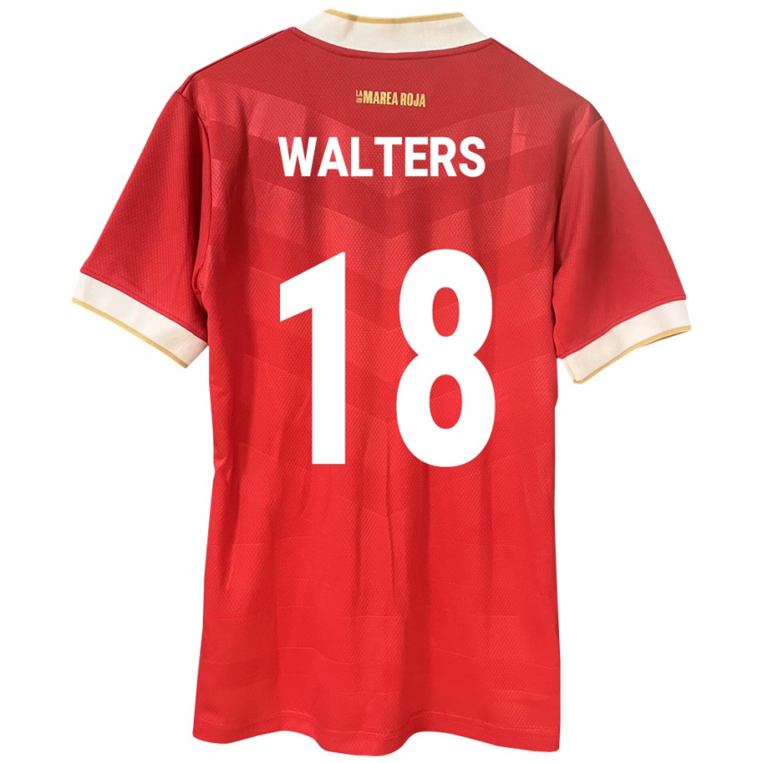 Kinderen Panama Kairo Walters #18 Rood Thuisshirt Thuistenue 24-26 T-Shirt