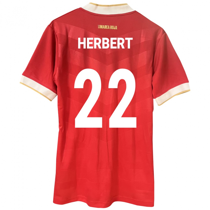 Kinderen Panama Antony Herbert #22 Rood Thuisshirt Thuistenue 24-26 T-Shirt