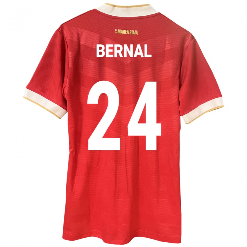 Kinderen Panama Kevin Bernal #24 Rood Thuisshirt Thuistenue 24-26 T-Shirt