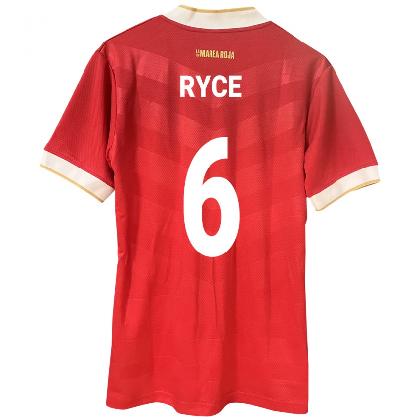 Kinderen Panama Anel Ryce #6 Rood Thuisshirt Thuistenue 24-26 T-Shirt