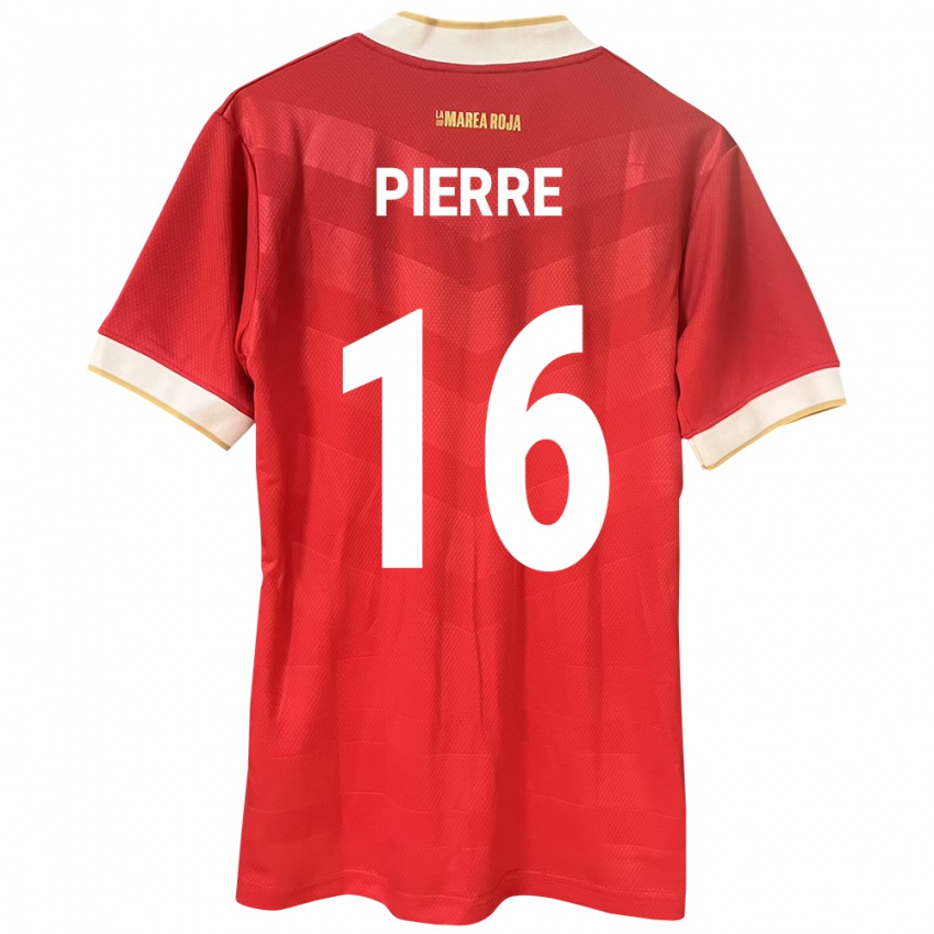 Kinderen Panama Jael Pierre #16 Rood Thuisshirt Thuistenue 24-26 T-Shirt