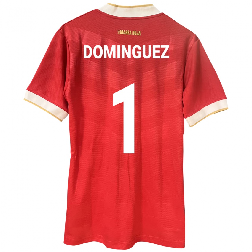 Kinderen Panama Valeska Domínguez #1 Rood Thuisshirt Thuistenue 24-26 T-Shirt