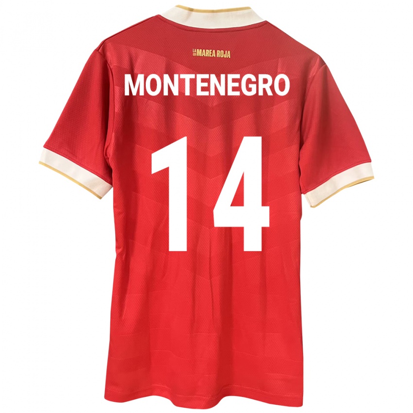 Kinderen Panama Carmen Montenegro #14 Rood Thuisshirt Thuistenue 24-26 T-Shirt