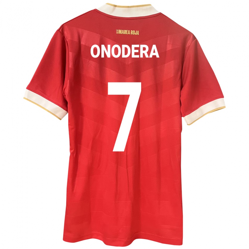 Kinderen Panama Alison Onodera #7 Rood Thuisshirt Thuistenue 24-26 T-Shirt