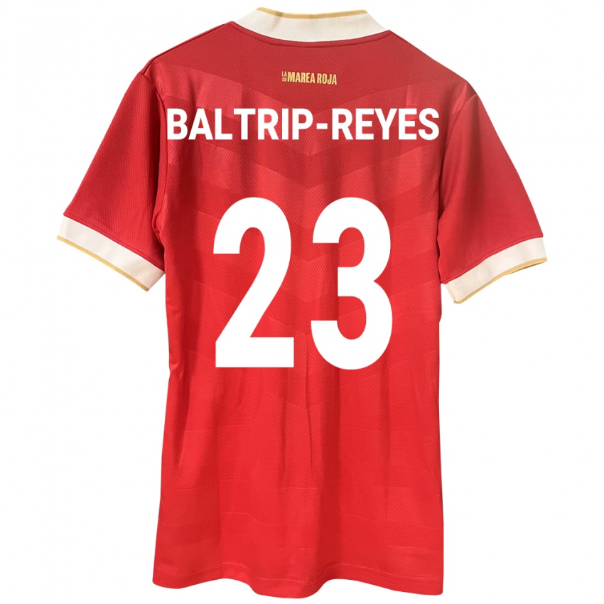 Kinderen Panama Carina Baltrip-Reyes #23 Rood Thuisshirt Thuistenue 24-26 T-Shirt