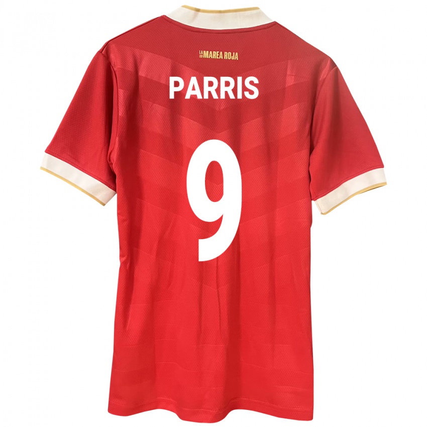 Kinderen Panama Katherine Parris #9 Rood Thuisshirt Thuistenue 24-26 T-Shirt