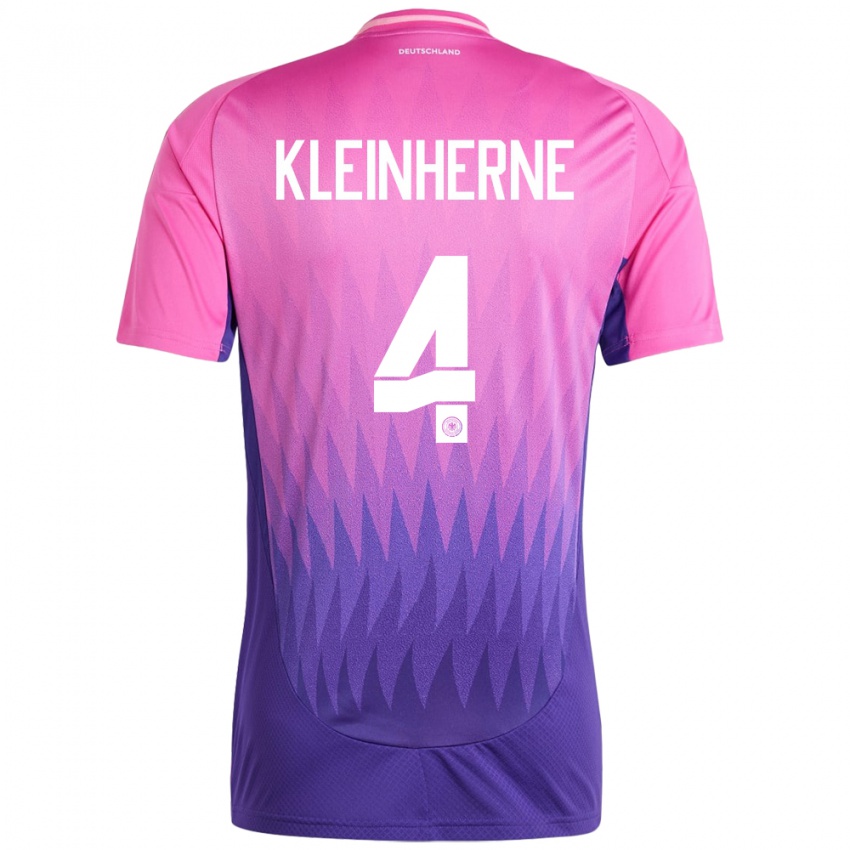 Kinderen Duitsland Sophia Kleinherne #4 Roze Paars Uitshirt Uittenue 24-26 T-Shirt