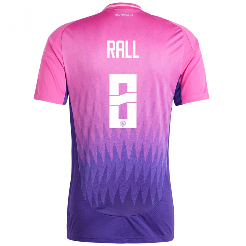 Kinderen Duitsland Maximiliane Rall #8 Roze Paars Uitshirt Uittenue 24-26 T-Shirt