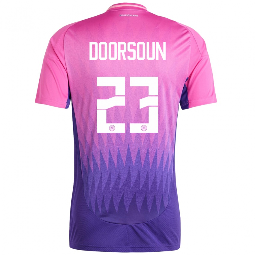 Kinderen Duitsland Sara Doorsoun #23 Roze Paars Uitshirt Uittenue 24-26 T-Shirt