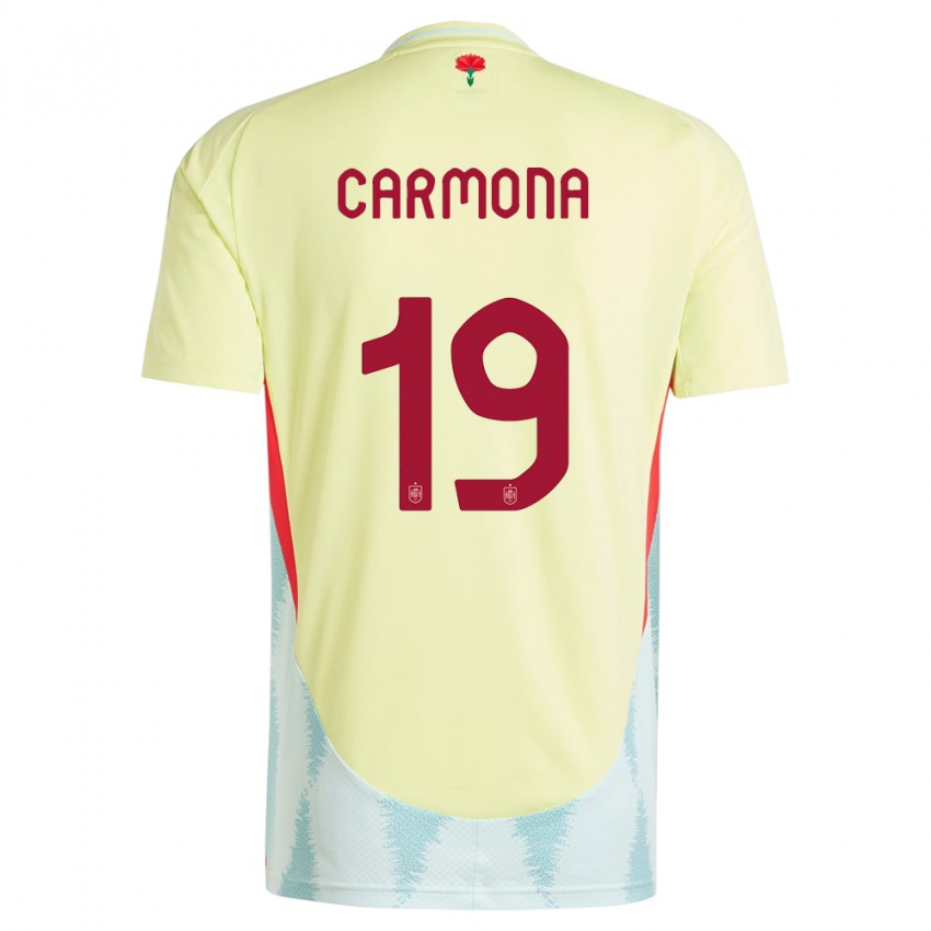 Kinderen Spanje Olga Carmona #19 Geel Uitshirt Uittenue 24-26 T-Shirt