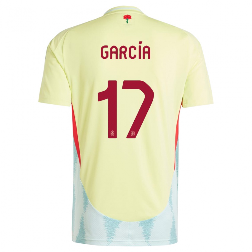 Kinderen Spanje Lucia Garcia #17 Geel Uitshirt Uittenue 24-26 T-Shirt