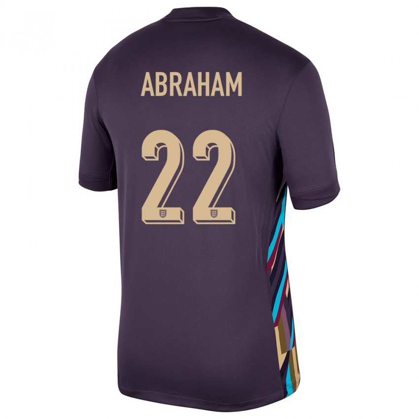 Kinderen Engeland Tammy Abraham #22 Donkere Rozijn Uitshirt Uittenue 24-26 T-Shirt