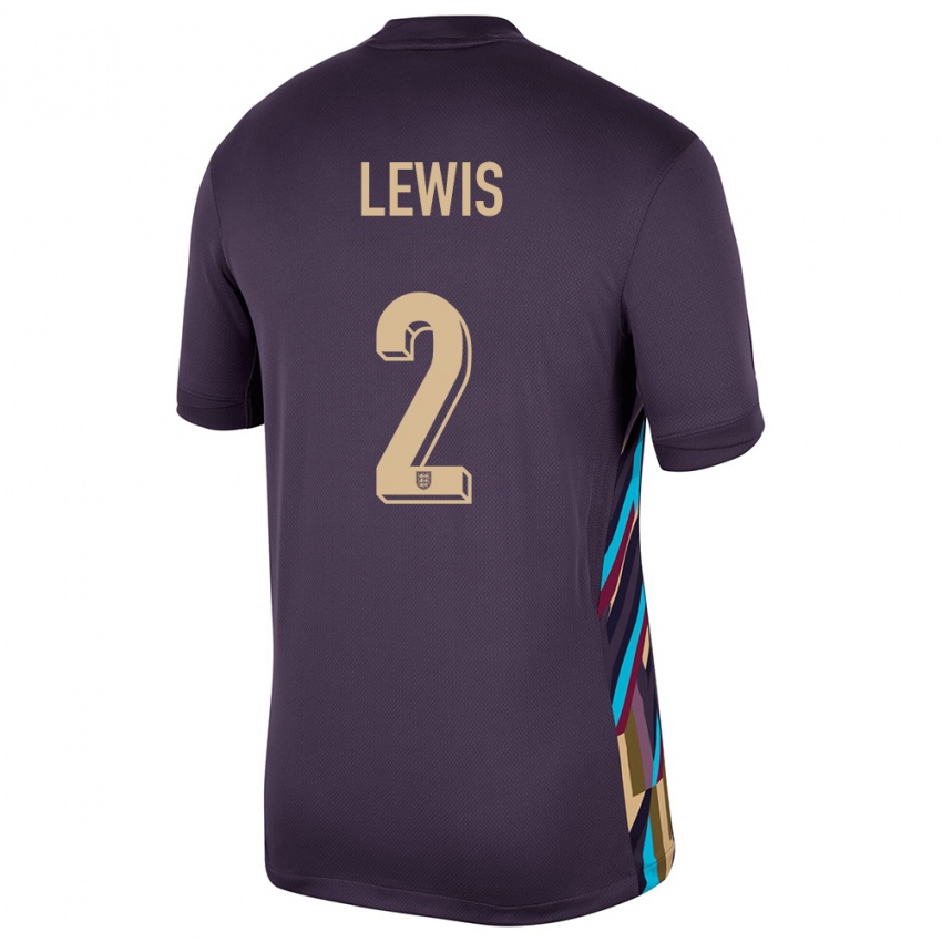 Kinderen Engeland Rico Lewis #2 Donkere Rozijn Uitshirt Uittenue 24-26 T-Shirt