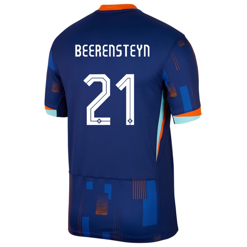 Kinderen Nederland Lineth Beerensteyn #21 Blauw Uitshirt Uittenue 24-26 T-Shirt