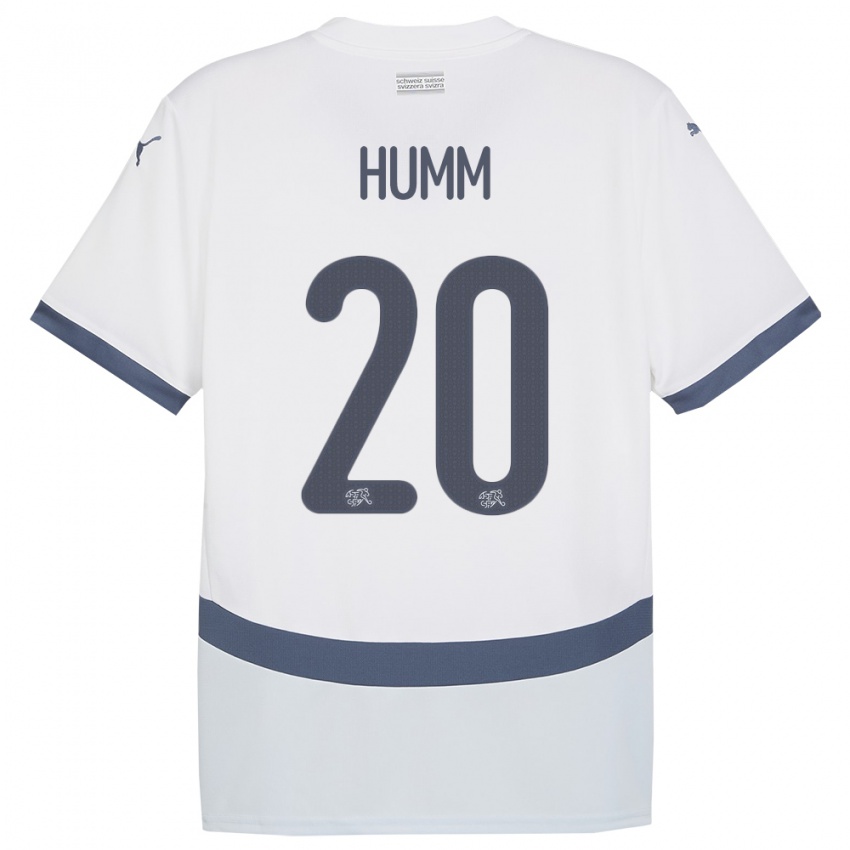 Kinderen Zwitserland Fabienne Humm #20 Wit Uitshirt Uittenue 24-26 T-Shirt