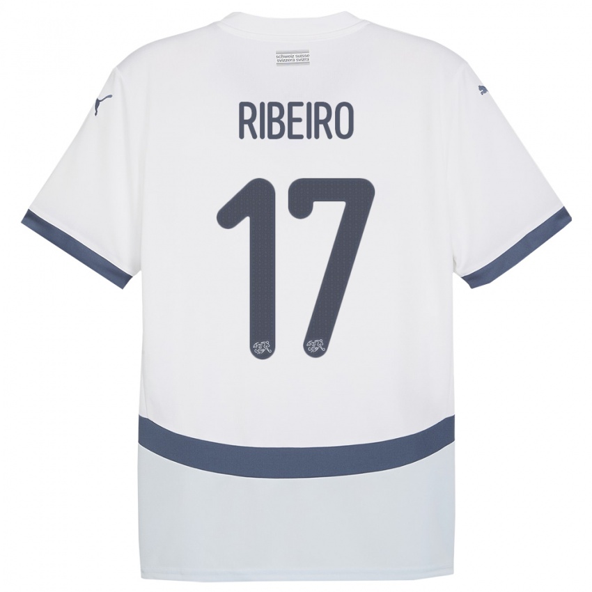 Kinderen Zwitserland Joel Ribeiro #17 Wit Uitshirt Uittenue 24-26 T-Shirt