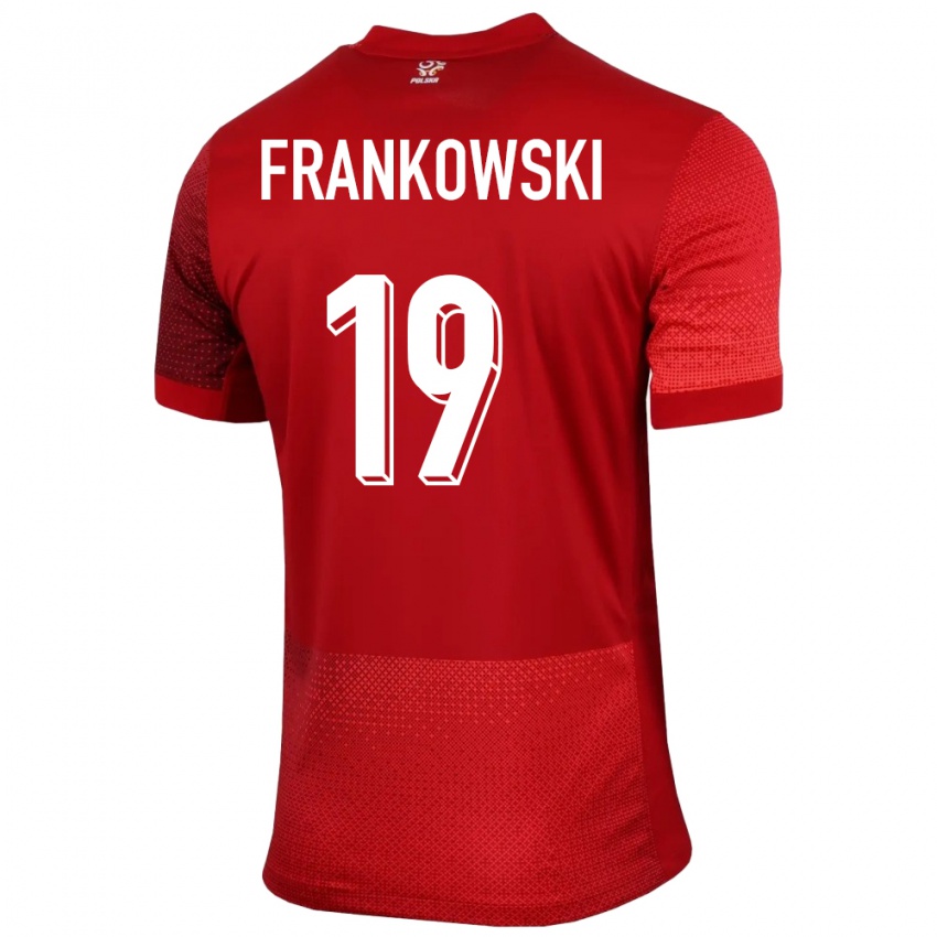 Kinderen Polen Przemyslaw Frankowski #19 Rood Uitshirt Uittenue 24-26 T-Shirt