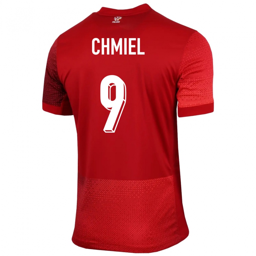 Kinderen Polen George Chmiel #9 Rood Uitshirt Uittenue 24-26 T-Shirt