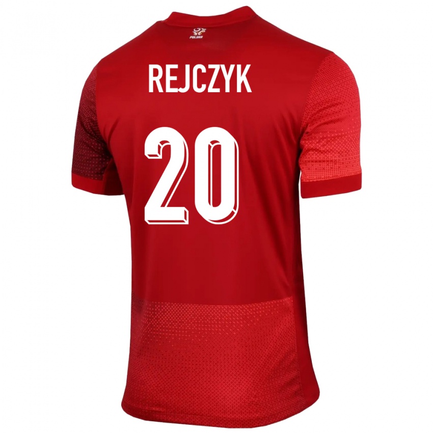 Kinderen Polen Filip Rejczyk #20 Rood Uitshirt Uittenue 24-26 T-Shirt