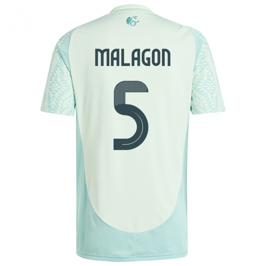 Kinderen Mexico Luis Malagon #5 Linnen Groen Uitshirt Uittenue 24-26 T-Shirt