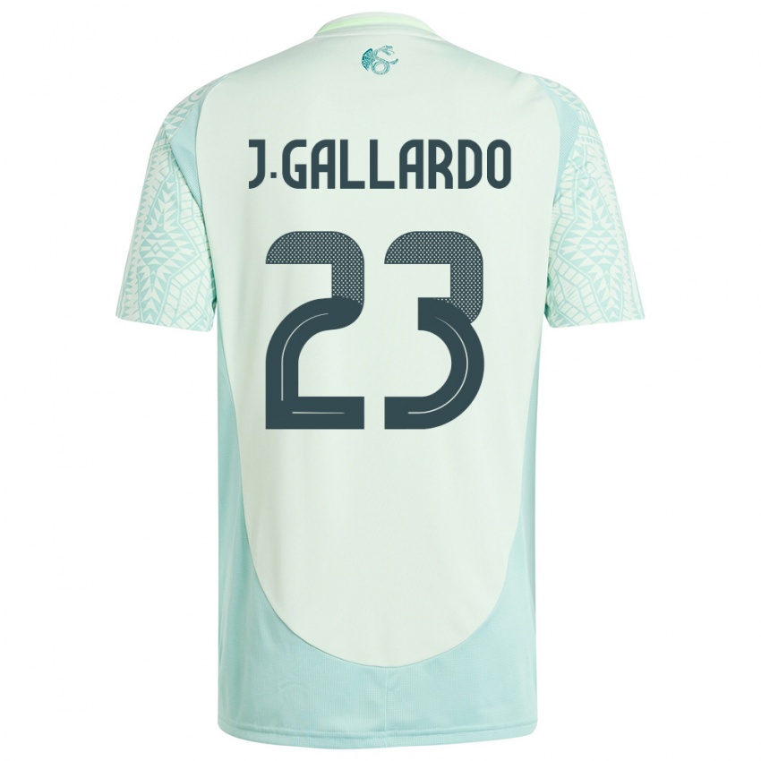 Kinderen Mexico Jesus Gallardo #23 Linnen Groen Uitshirt Uittenue 24-26 T-Shirt