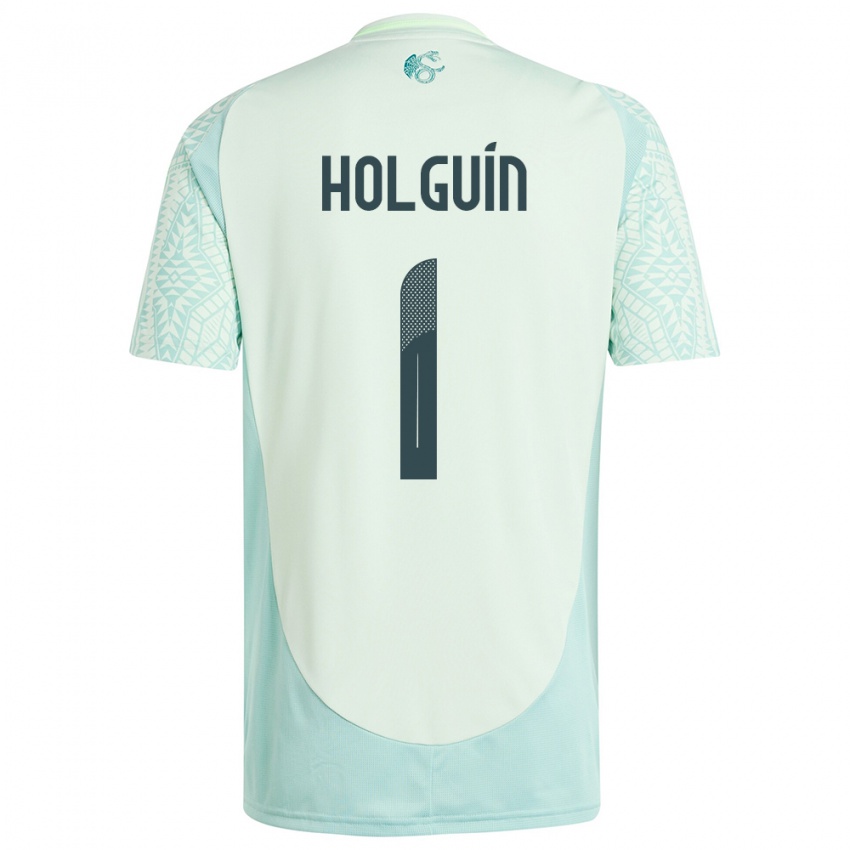 Kinderen Mexico Hector Holguin #1 Linnen Groen Uitshirt Uittenue 24-26 T-Shirt