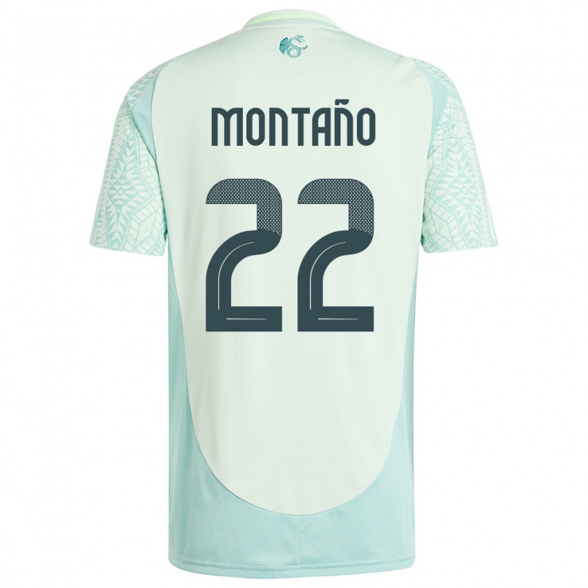 Kinderen Mexico Andres Montano #22 Linnen Groen Uitshirt Uittenue 24-26 T-Shirt