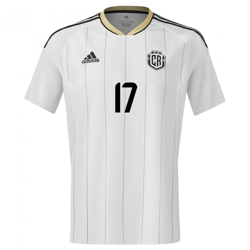 Kinderen Costa Rica Roan Wilson #17 Wit Uitshirt Uittenue 24-26 T-Shirt