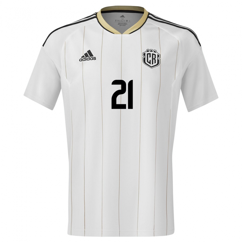 Kinderen Costa Rica Alvaro Zamora #21 Wit Uitshirt Uittenue 24-26 T-Shirt