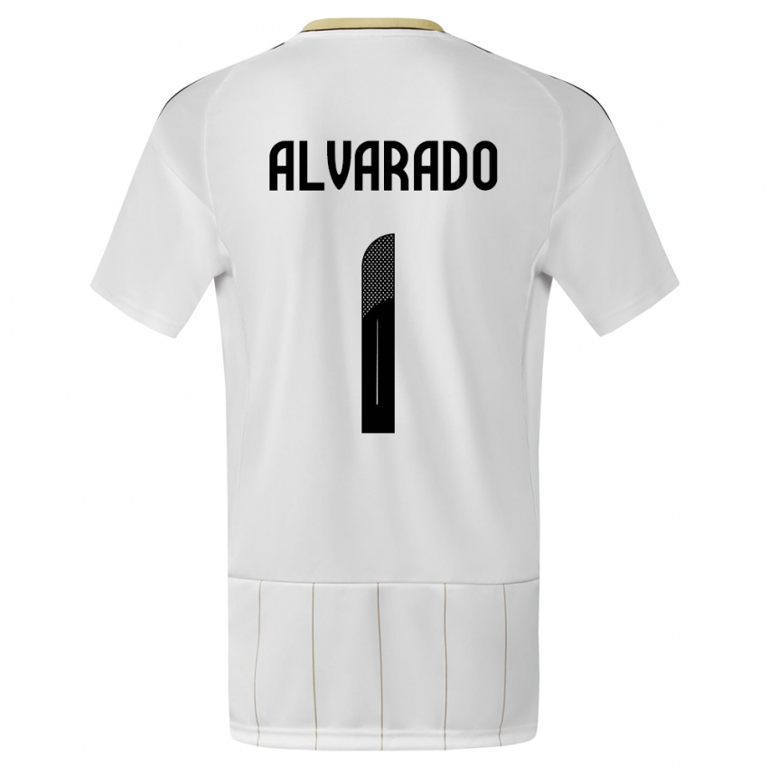 Kinderen Costa Rica Esteban Alvarado #1 Wit Uitshirt Uittenue 24-26 T-Shirt