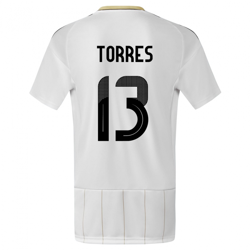Kinderen Costa Rica Gerson Torres #13 Wit Uitshirt Uittenue 24-26 T-Shirt