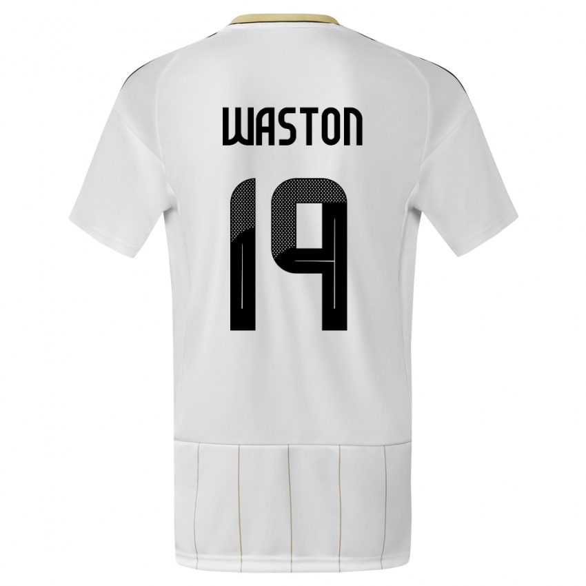 Kinderen Costa Rica Kendall Waston #19 Wit Uitshirt Uittenue 24-26 T-Shirt