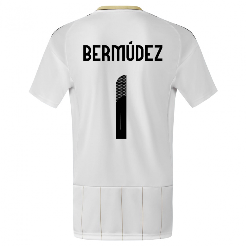 Kinderen Costa Rica Noelia Bermudez #1 Wit Uitshirt Uittenue 24-26 T-Shirt