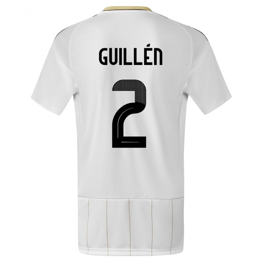 Kinderen Costa Rica Gabriela Guillen #2 Wit Uitshirt Uittenue 24-26 T-Shirt