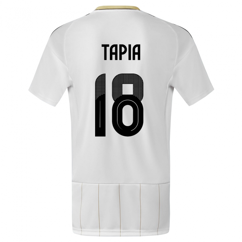Kinderen Costa Rica Priscilla Tapia #18 Wit Uitshirt Uittenue 24-26 T-Shirt
