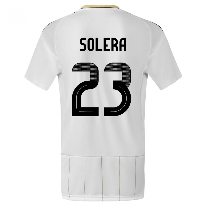 Kinderen Costa Rica Daniela Solera #23 Wit Uitshirt Uittenue 24-26 T-Shirt