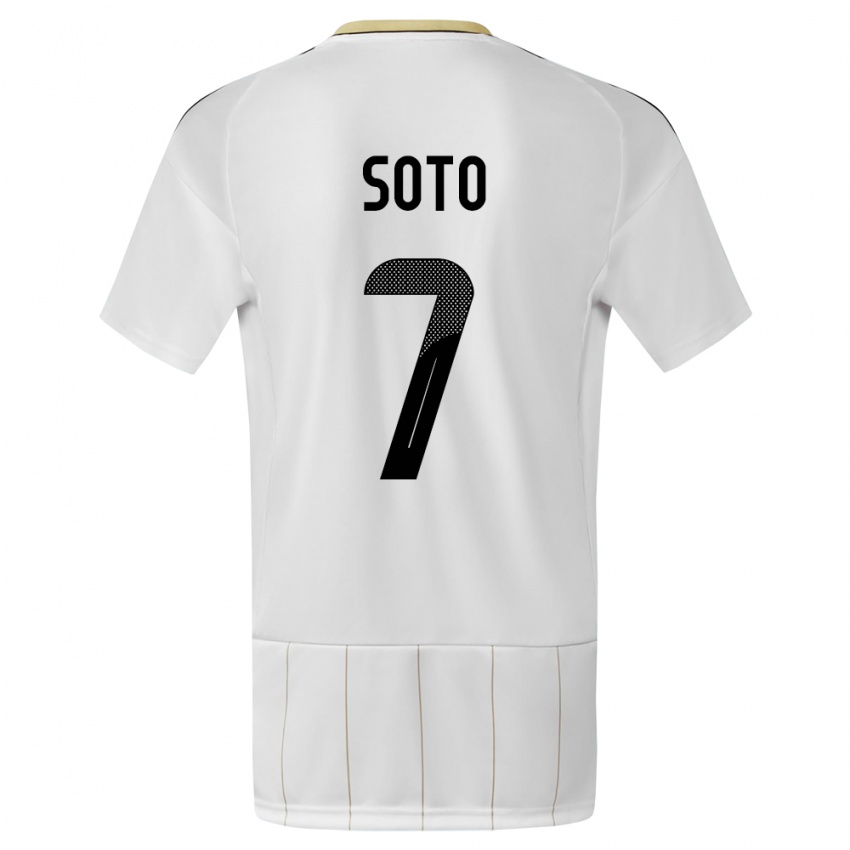 Kinderen Costa Rica Andrey Soto #7 Wit Uitshirt Uittenue 24-26 T-Shirt