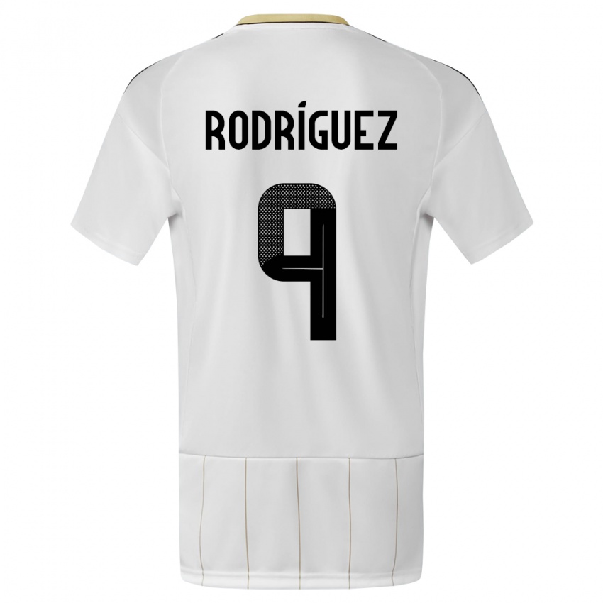 Kinderen Costa Rica Doryan Rodriguez #9 Wit Uitshirt Uittenue 24-26 T-Shirt