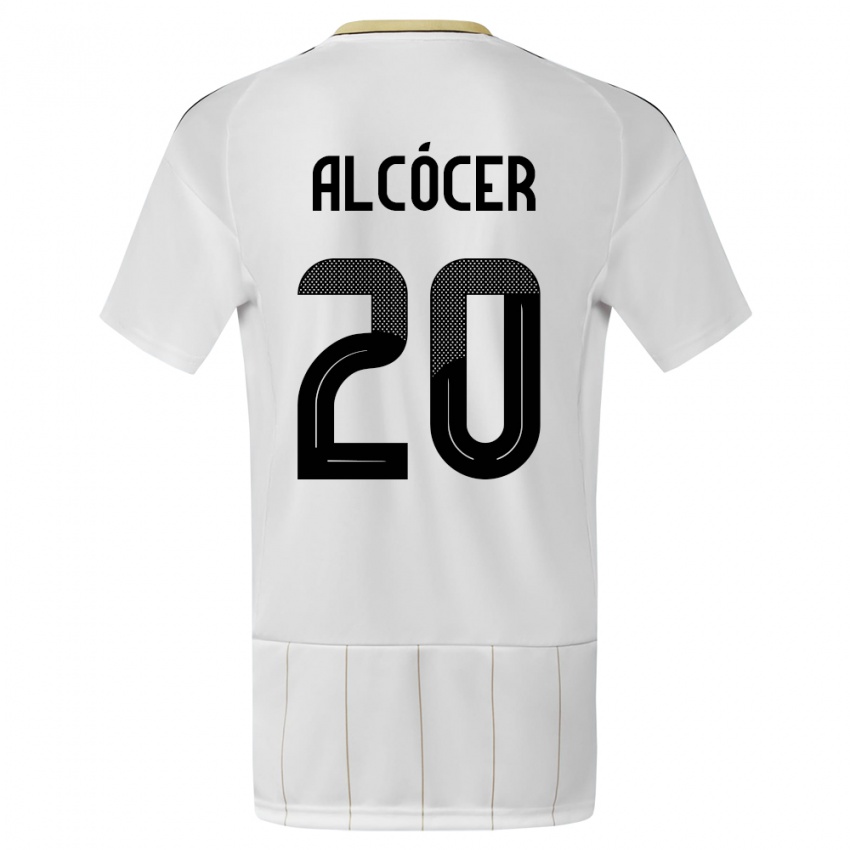 Kinderen Costa Rica Josimar Alcocer #20 Wit Uitshirt Uittenue 24-26 T-Shirt