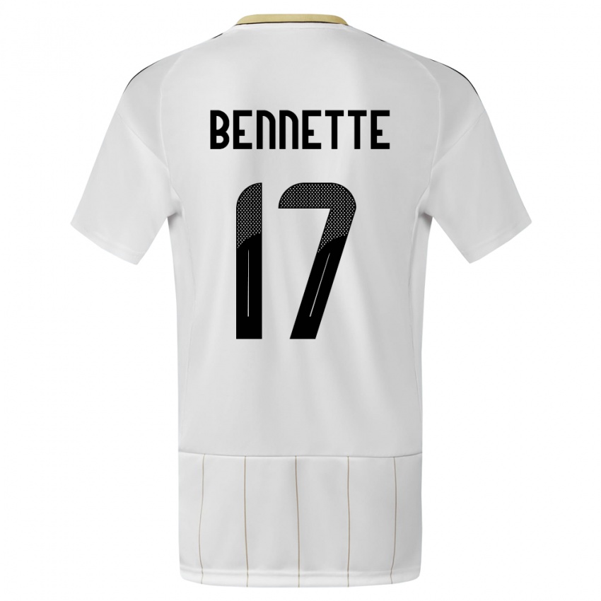 Kinderen Costa Rica Jewison Bennette #17 Wit Uitshirt Uittenue 24-26 T-Shirt